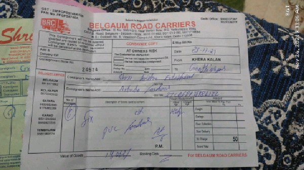 Belgaum Road Carrier- BRC - Transport || Khera Kalan