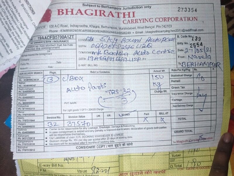 Bhagirathi Carrying Corporation / Bhagirathi Road Carrier - Transport || Narela