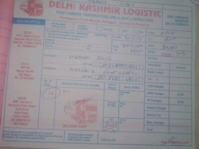 Delhi Kashmir Logistics - Transport || Sanjay Gandhi