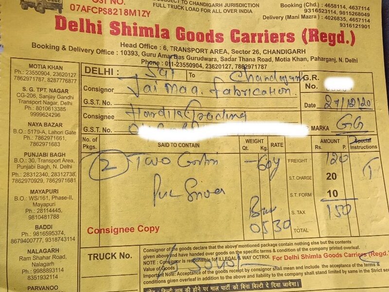 Delhi Shimla Goods Carrier - Transport || Sanjay Gandhi