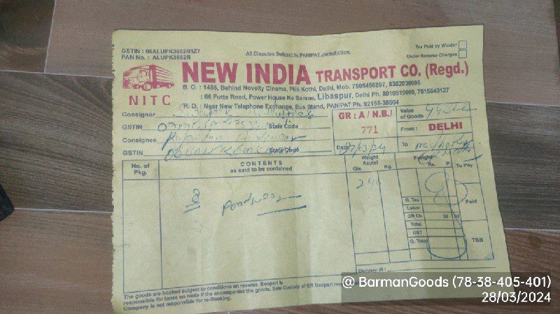 Delhi Sikar Golden Transport - Transport || Libaspur