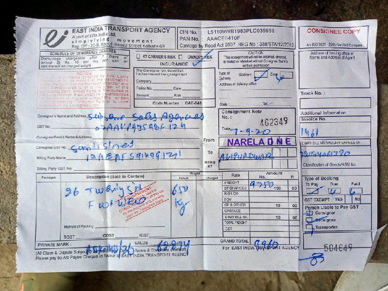 East India Transport Agency - Transport || Narela