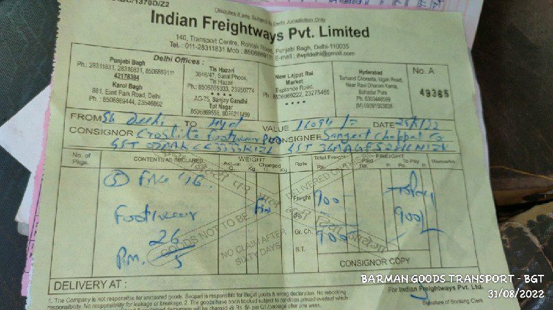 Indian Freightway Pvt Ltd - Transport || Budhpur