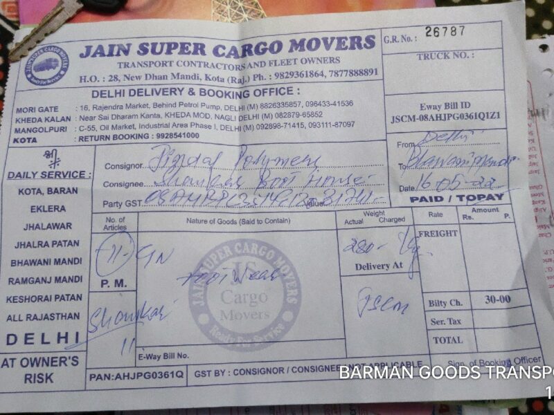 Jain Super Cargo Movers - Transport || Khera Kalan
