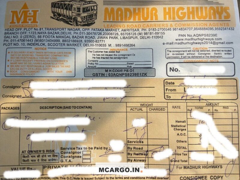 Madhur Highways - MH - Transport || Libaspur