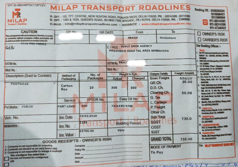 Milap Transport Roadline - Transport || Punjabi Bagh