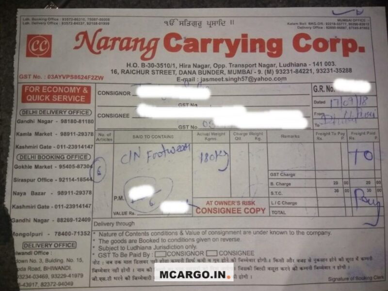 Narang Carrying Corporation - Transport || Mangolpuri
