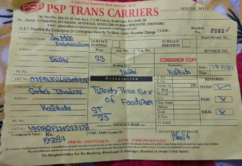 PSP Trans Carrier - Transport || Swaroop Nagar