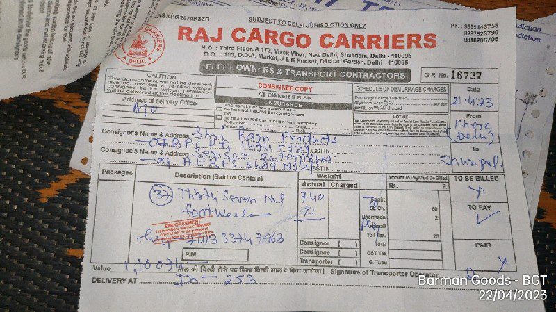 Raj Cargo Carriers - Transport || Khera Kalan