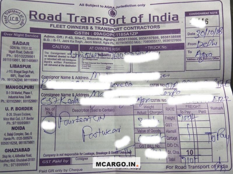 Road Transport of India - JCB - Transport || Siraspur