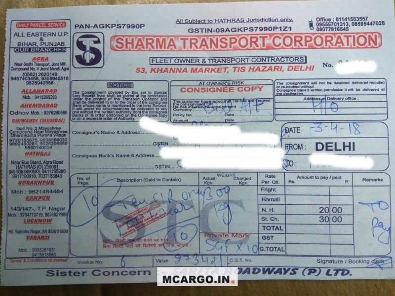 Sharma Transport Corporation - Transport || Swaroop Nagar