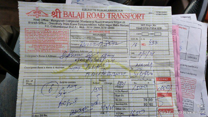 Shree Balaji Road Transport - Transport || Narela