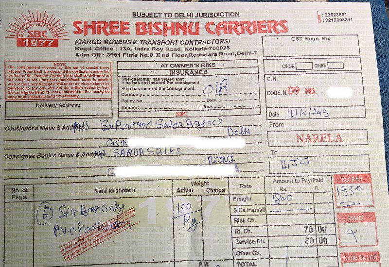 Shree Bishnu Carriers - Transport || Narela